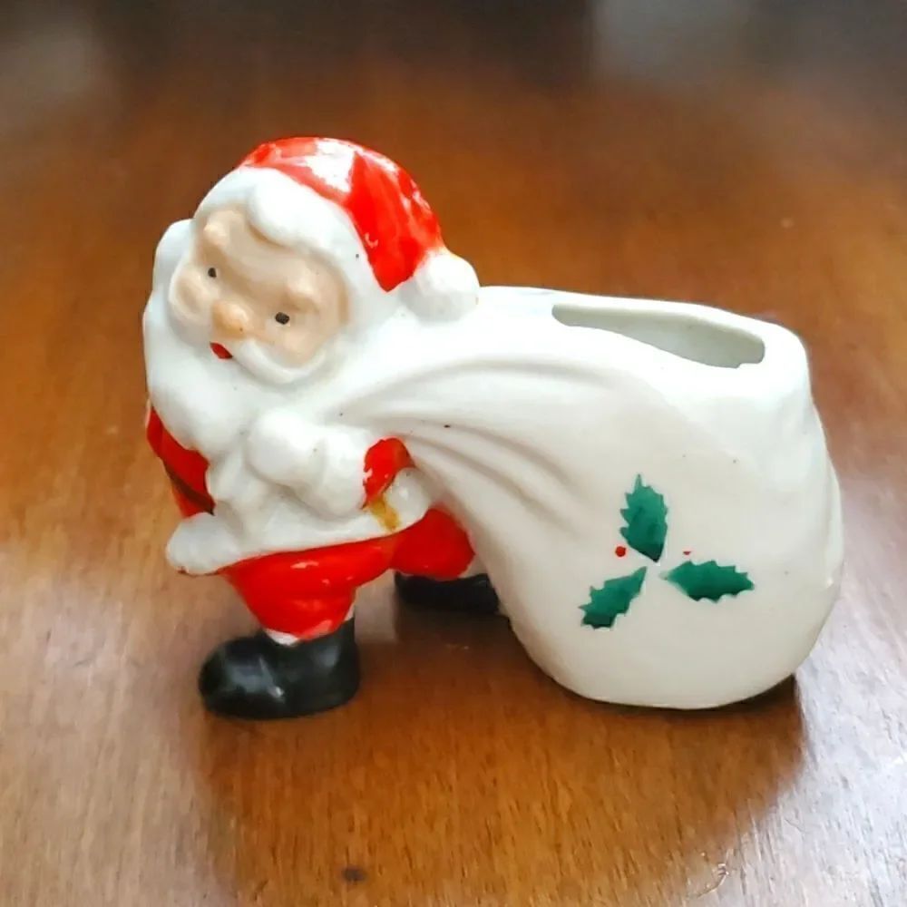 Vintage Santa with Sak Took-pick Holder Japan